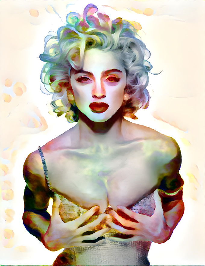Madonna watercolor abstract 