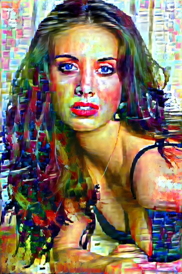 Alison Brie geometric abstract