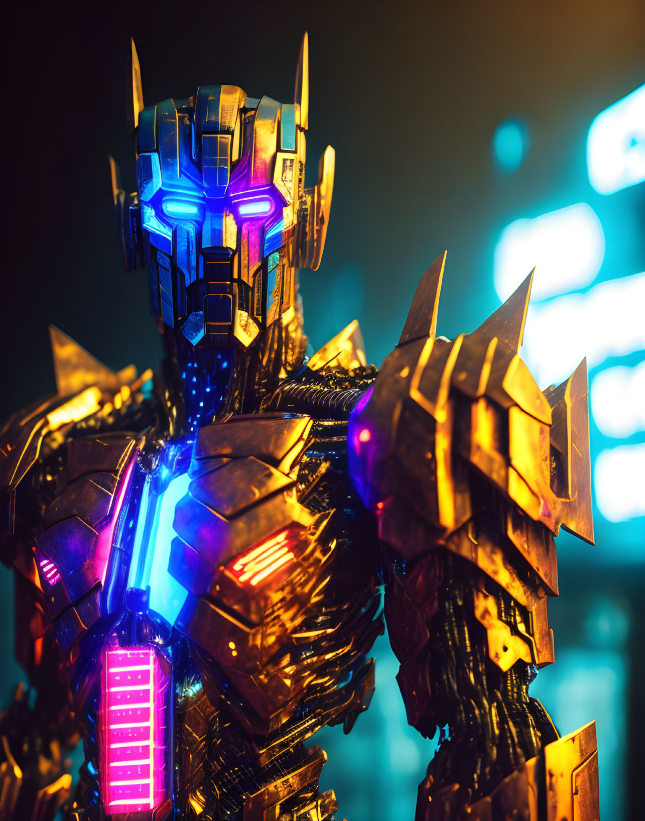 Cyberpunk Optimus Prime 