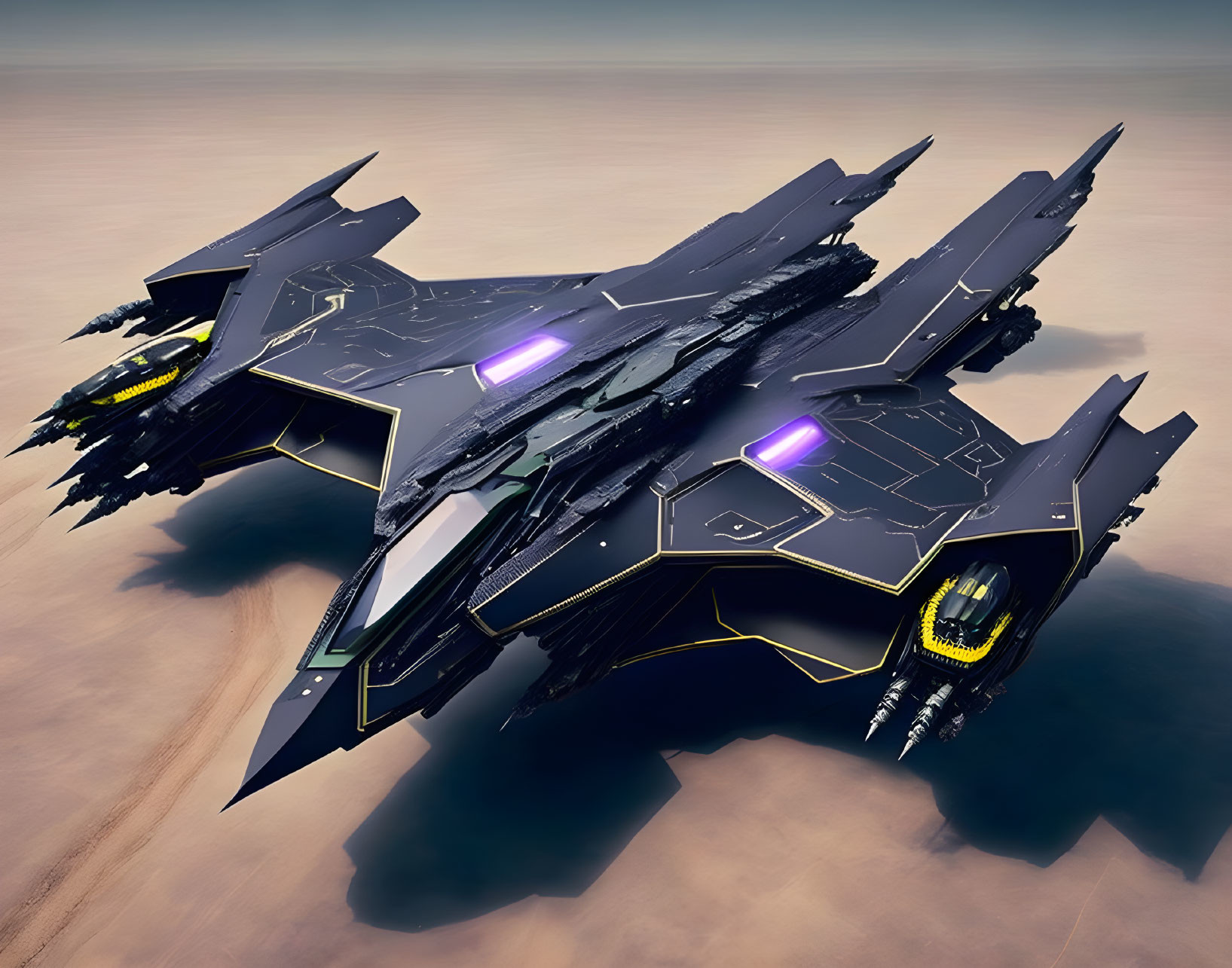 Future war: stealth fighter jet