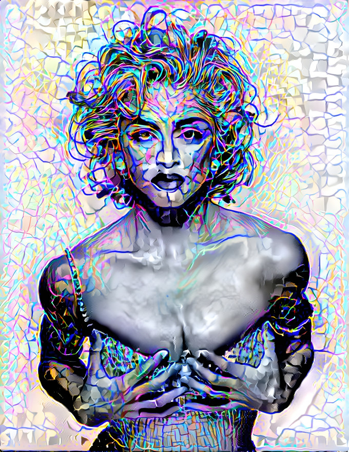 Madonna neon lines
