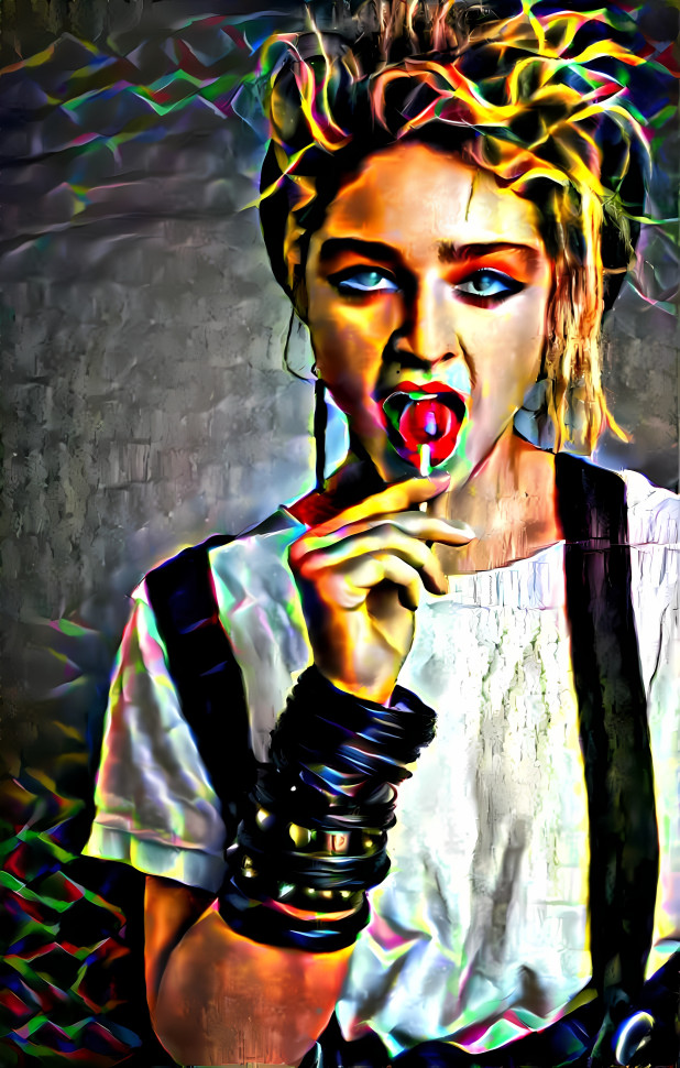 Madonna neon graffiti 