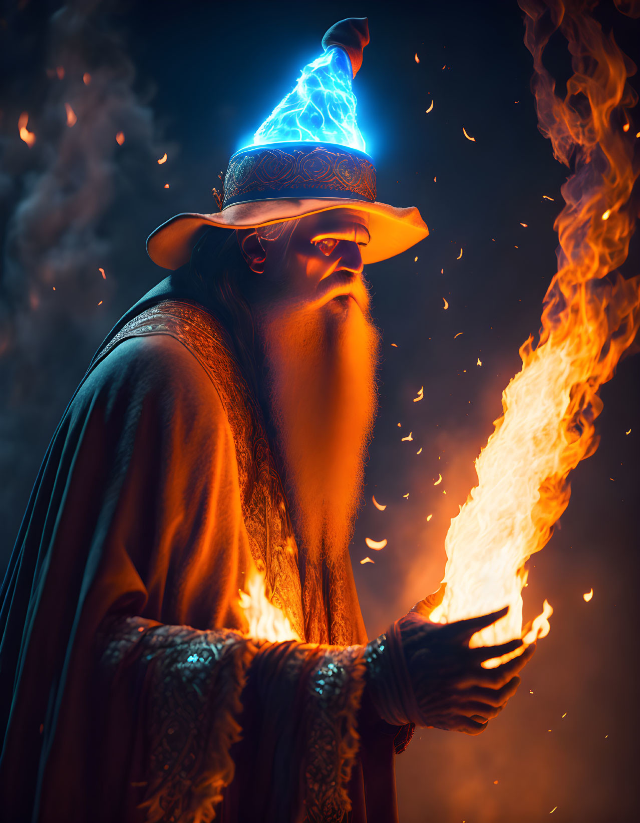 The ancient flame wizard 