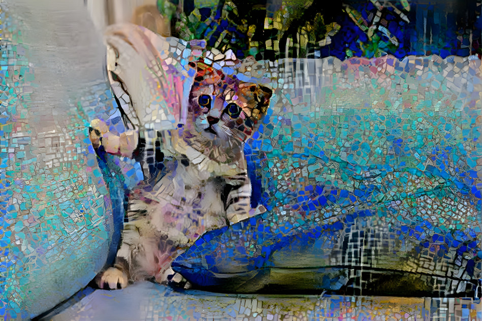 Stunnig Mosaic Cat
