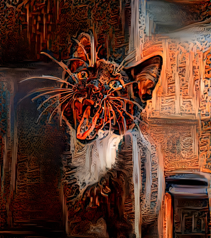 Mosaic Cat from Hell