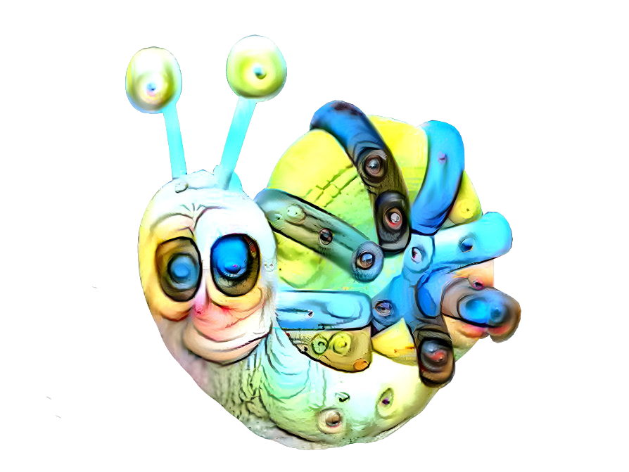 nightmare fuel snail in sad SpongeBob style