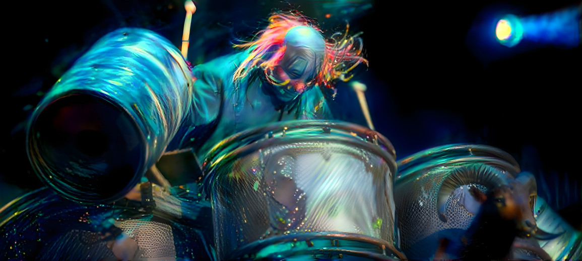 Shawn Crahan on the Drums