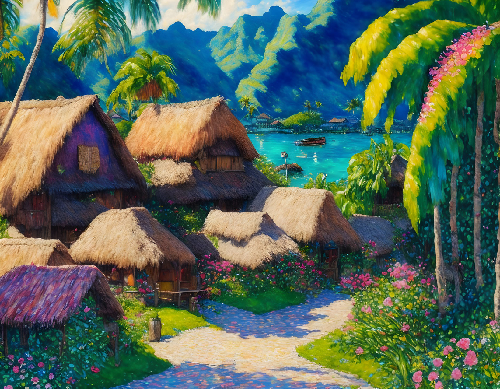 Village in Tahiti