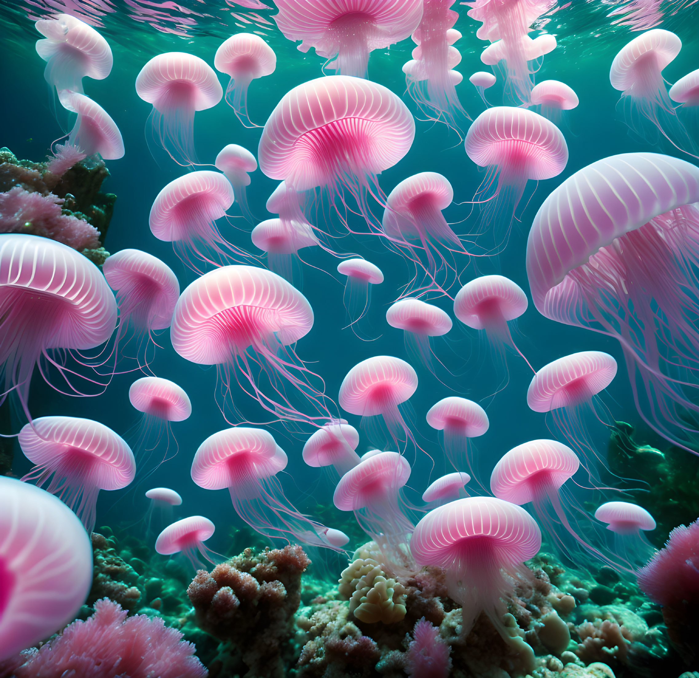 Pink in the Sea