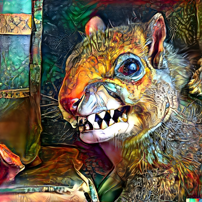 taxidermy squirrel