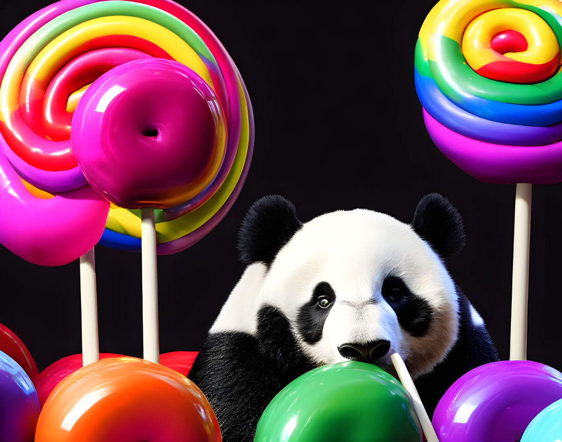 Panda and Lollipops