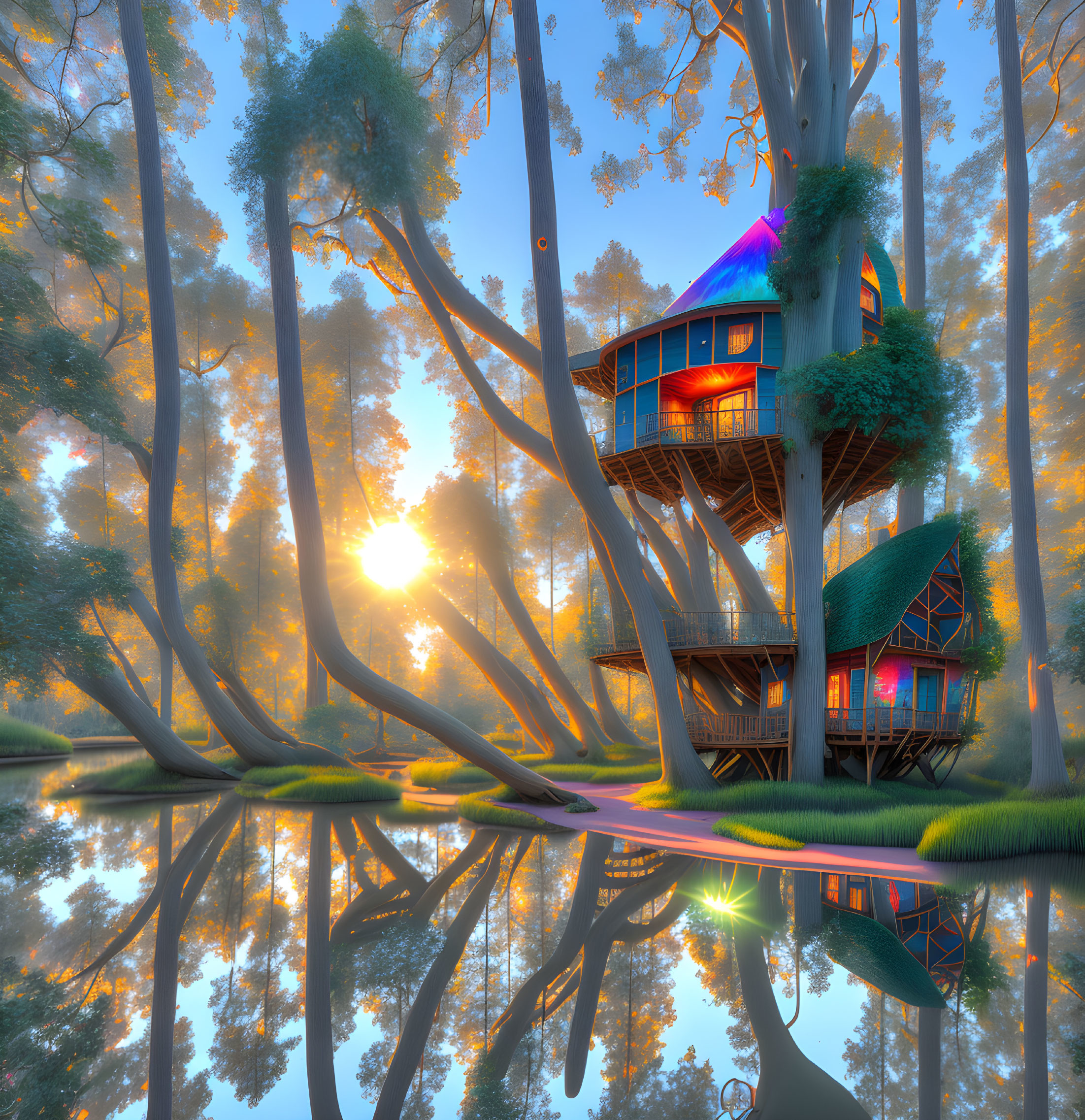 Sunset at the Treehouse