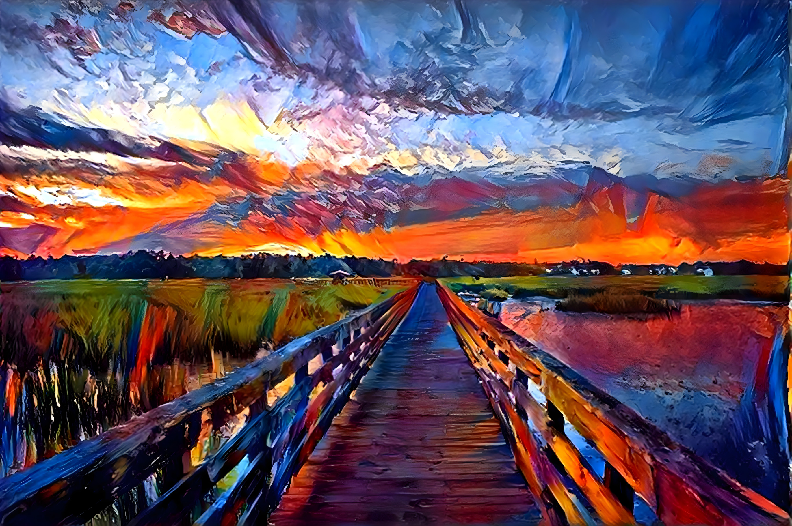 Sunset Oil & Canvas