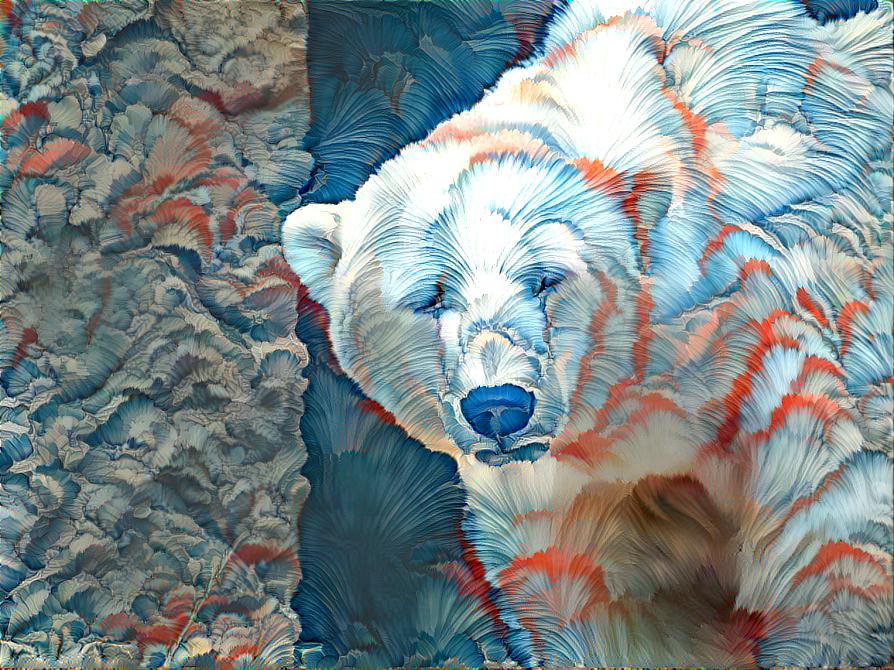 Floral Polar Bear