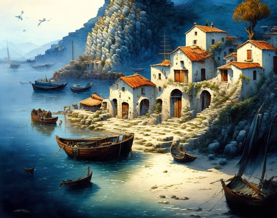 Old Greek fishing village