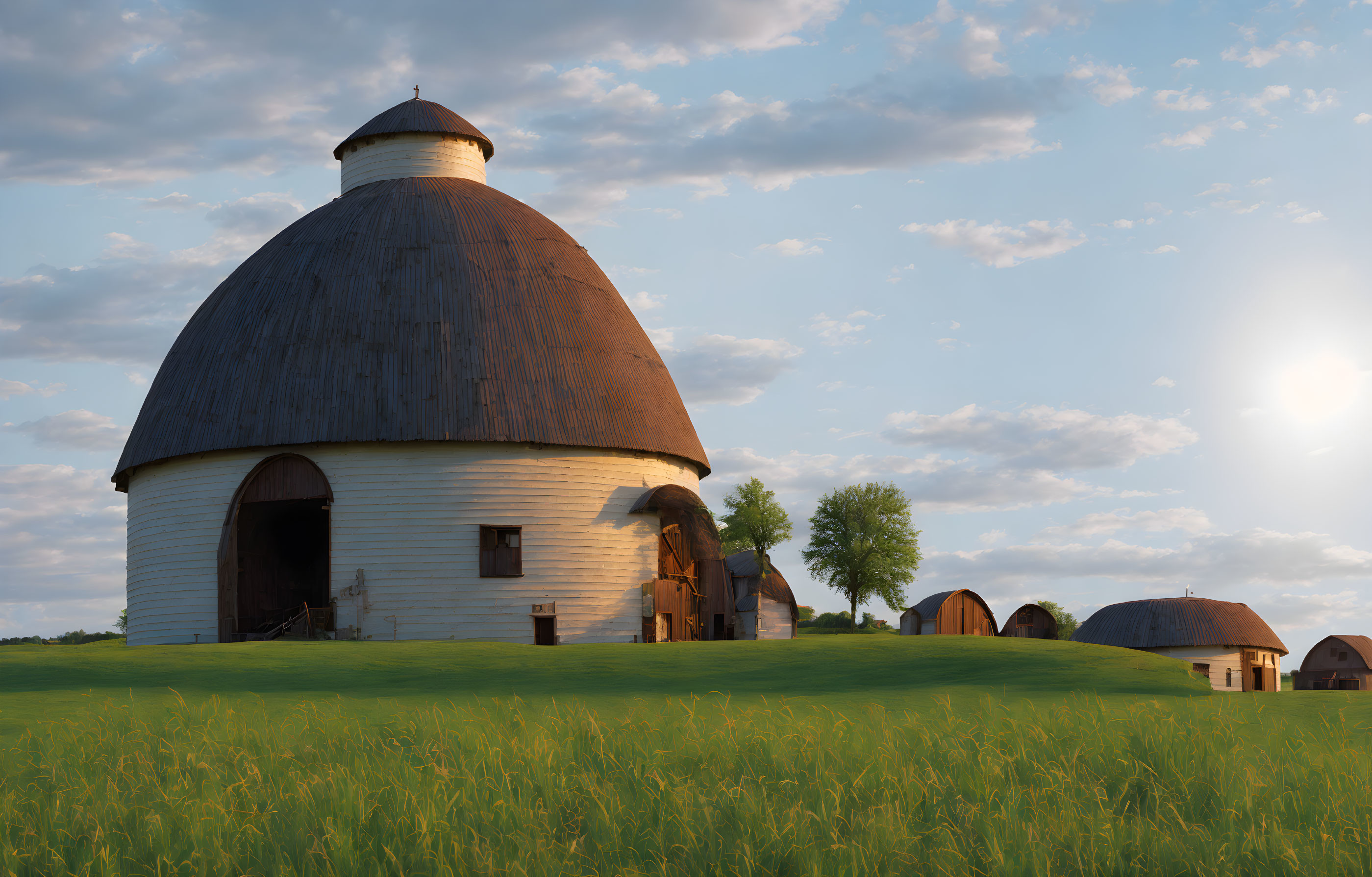 Round Barn on the Prairie