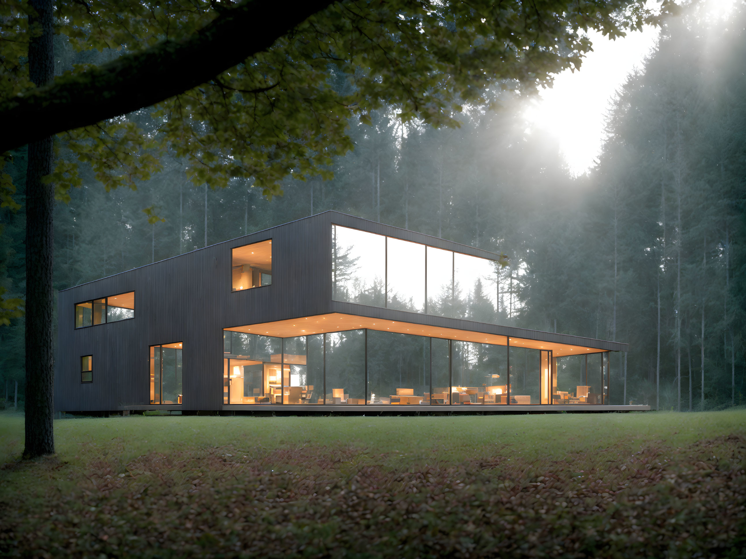 Modern House in the Woods