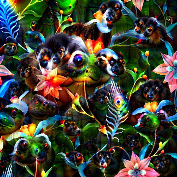 AI ART FLOWERS AND ANIMALS
