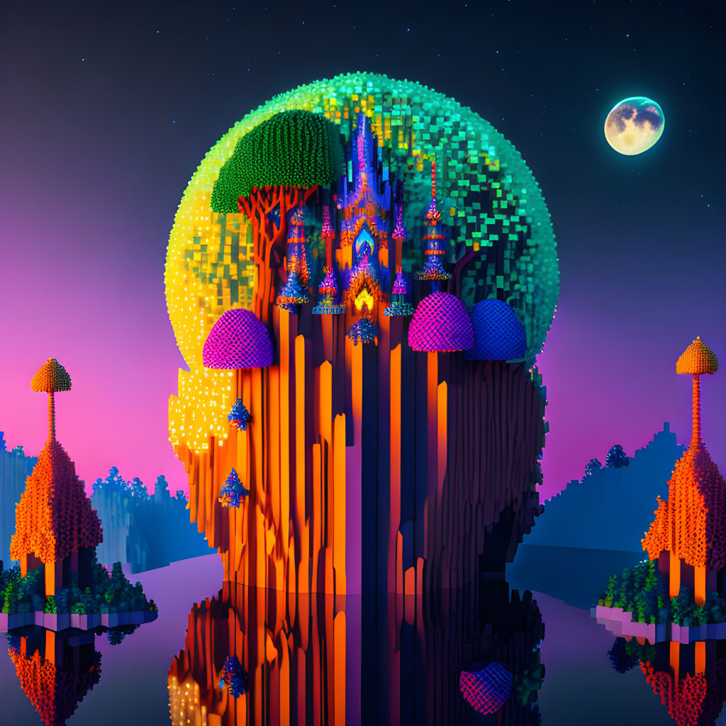 Raised Pixel Castle