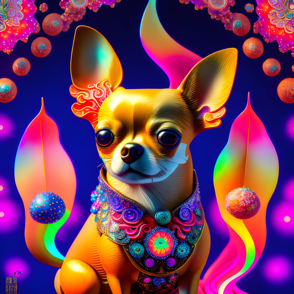 Psychedelic Chihuahua