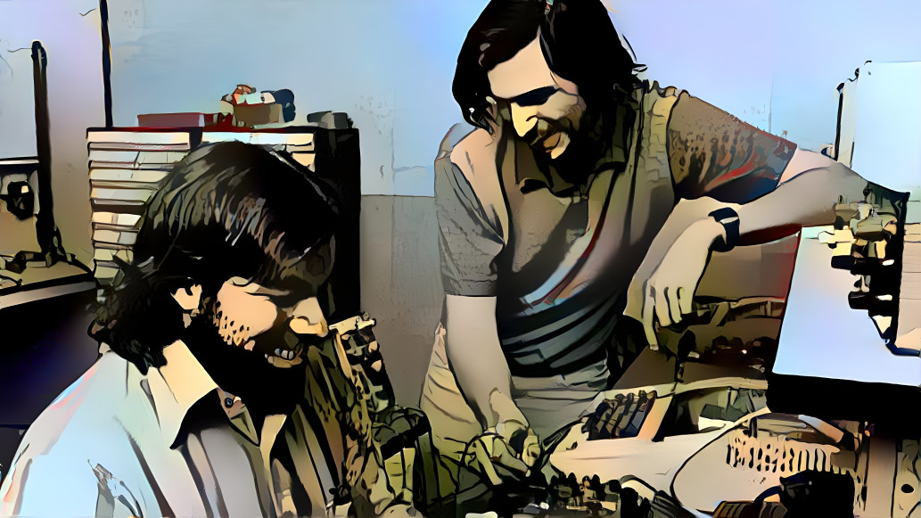 Steve Jobs and Stephen Wozniak