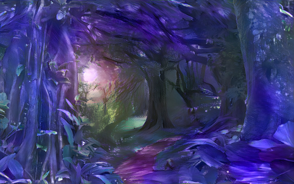 Purple mystery forest