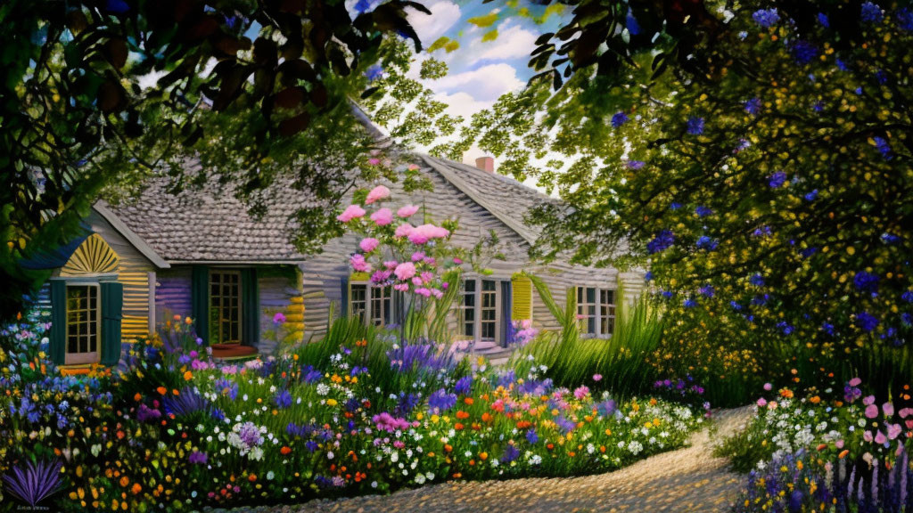 Floral Country Cottage