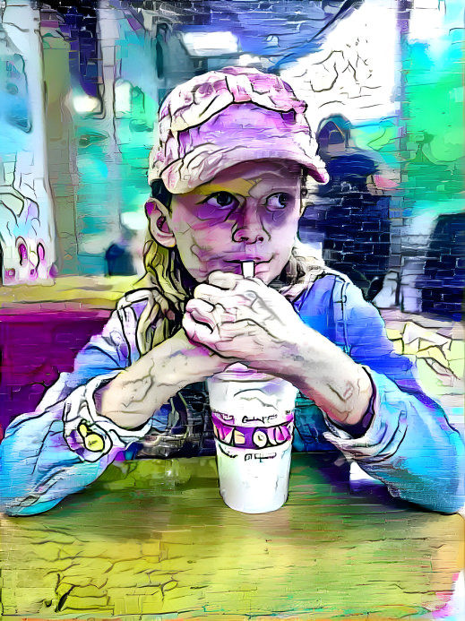 Graffiti milkshake girl