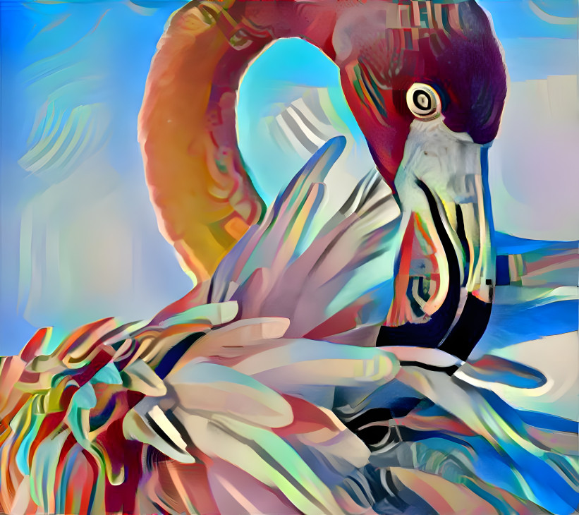flaming flamingo