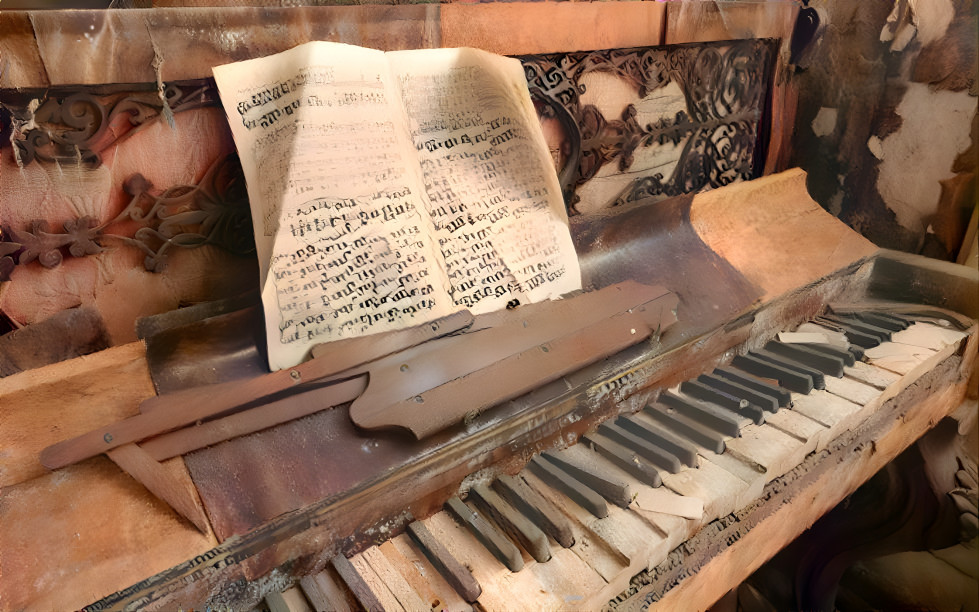 Abandoned piano 