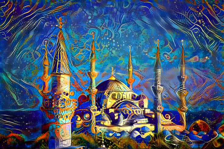 Mosque in Blue