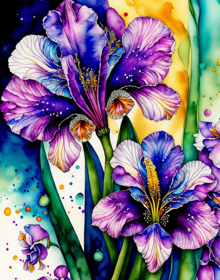 Purple Irises 