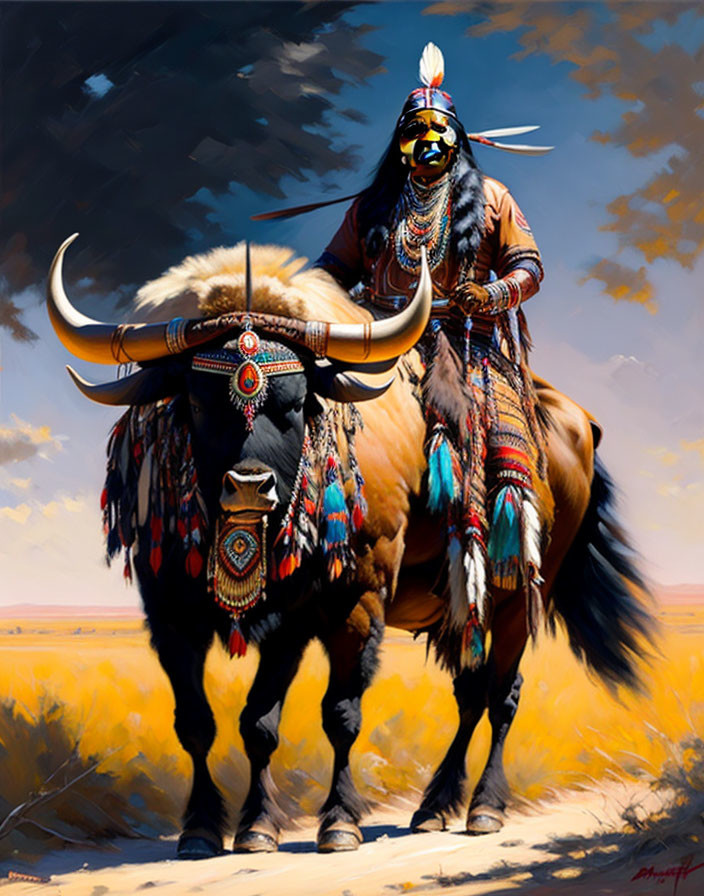 Buffalo ride