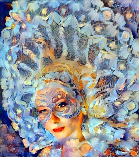 Lady in Lace Headdress