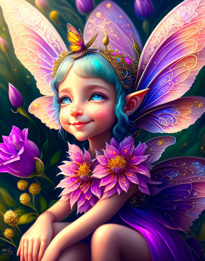 Wide-eyed fairy