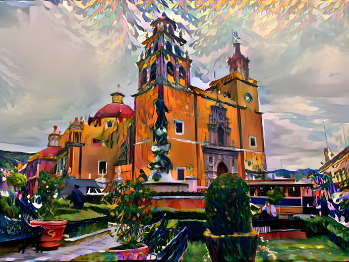 Famous Church in Guanajuato, Mexico