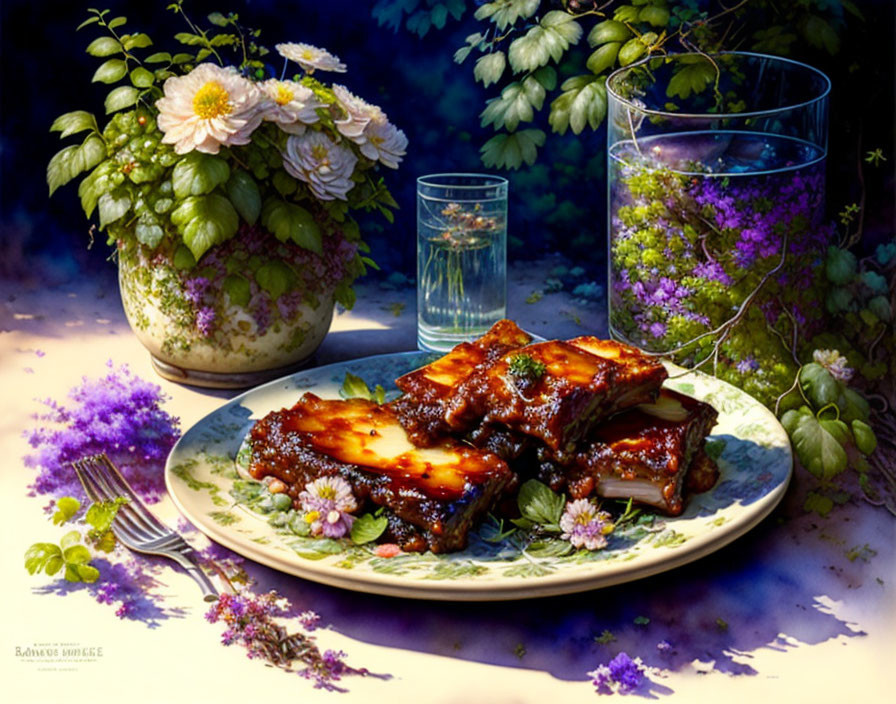 Barbeque spareribs 