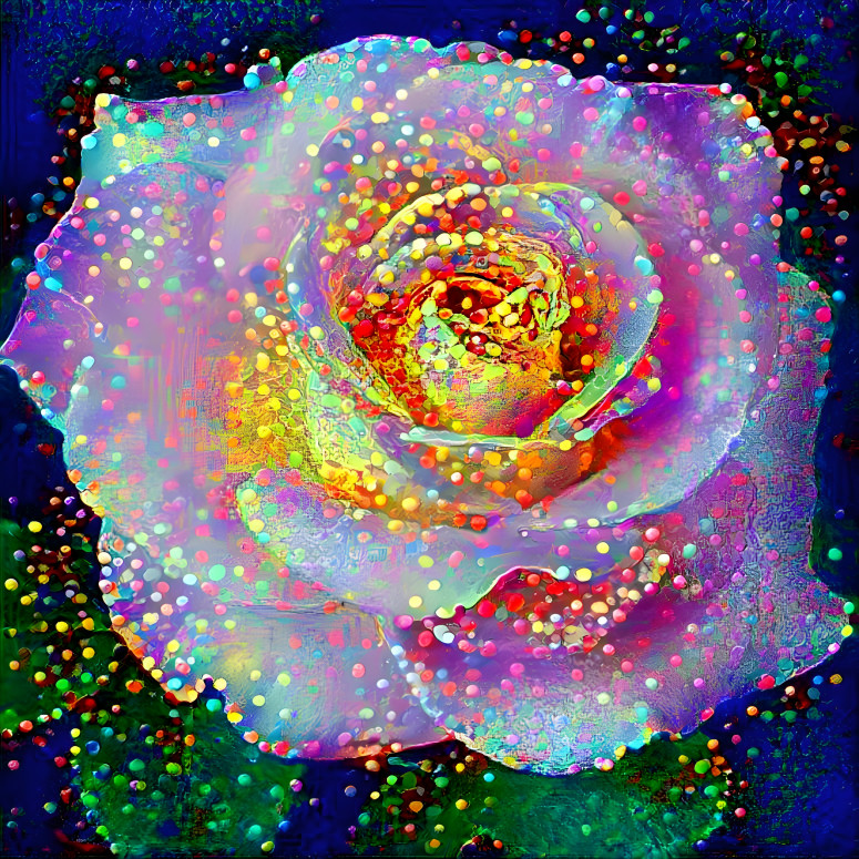 Rainbow Dot Rose