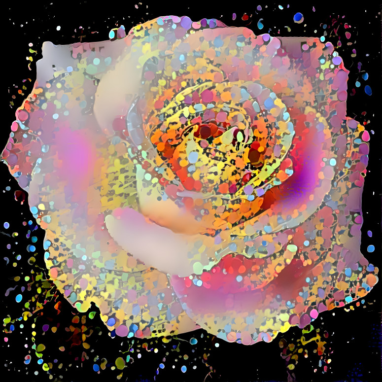 Splatter Paint Rose