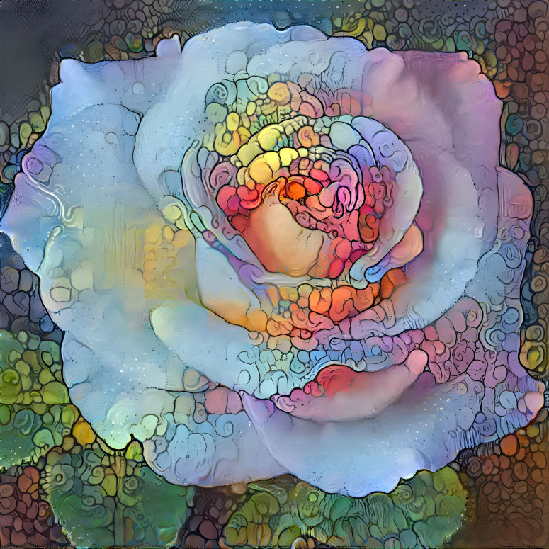 Watercolor Swirl Rose