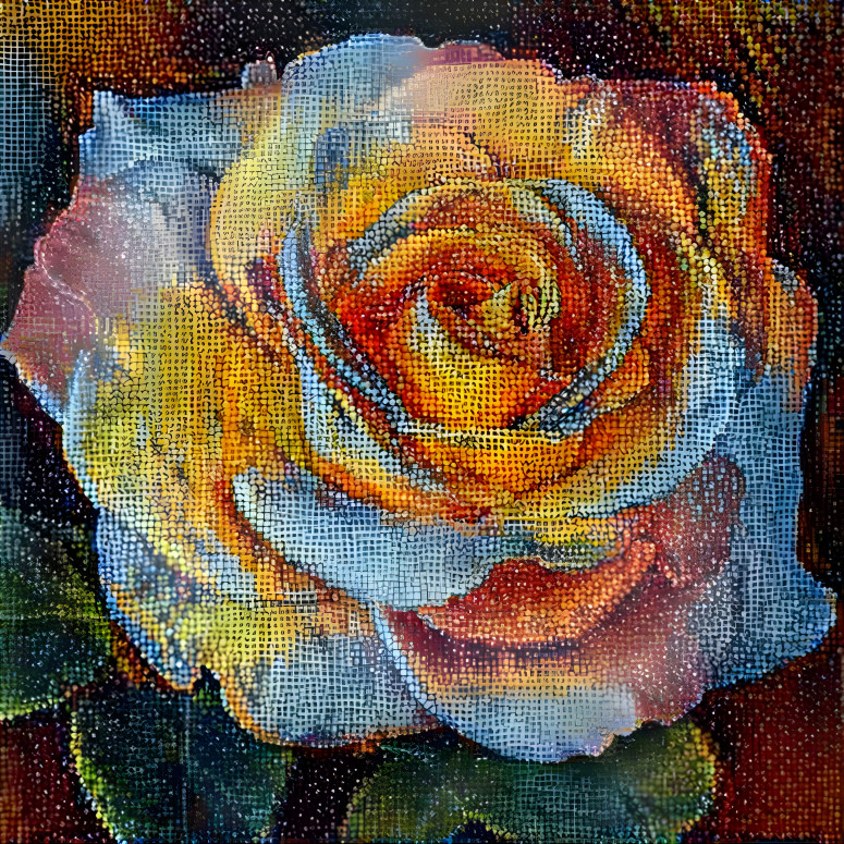 Diamond Painted Rose