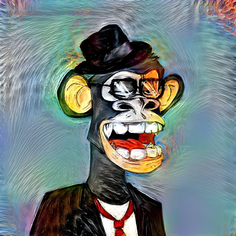 bored ape gentleman painting