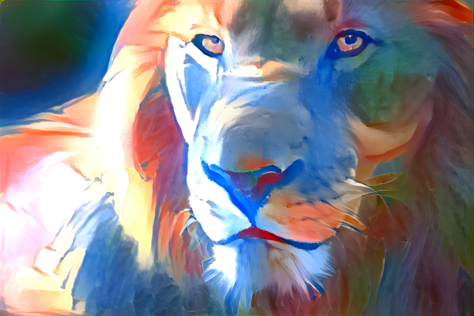 Colorized Lion