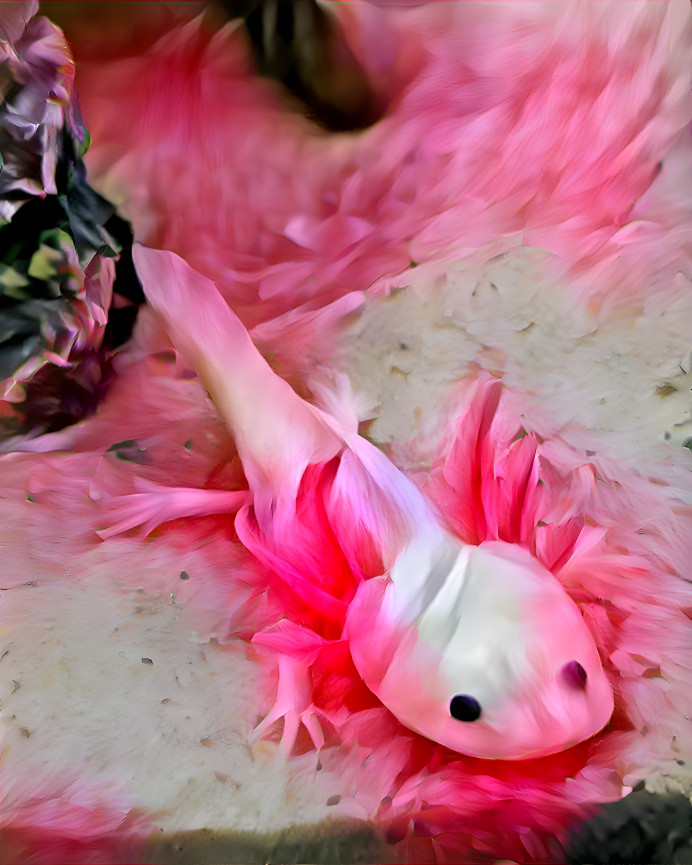 The Pink Baby Axolotl