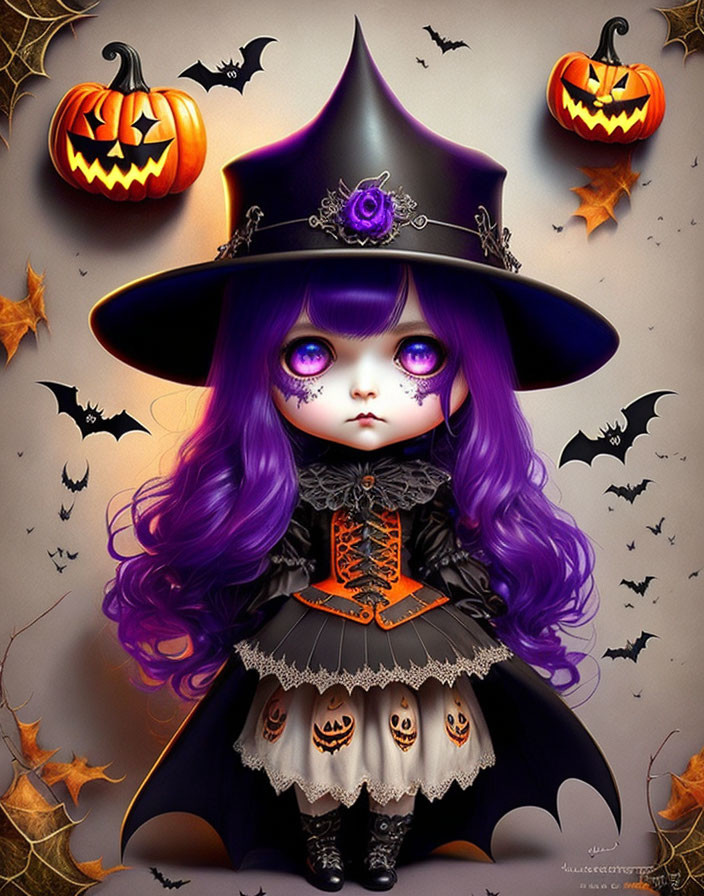 Halloween Chibli Witch