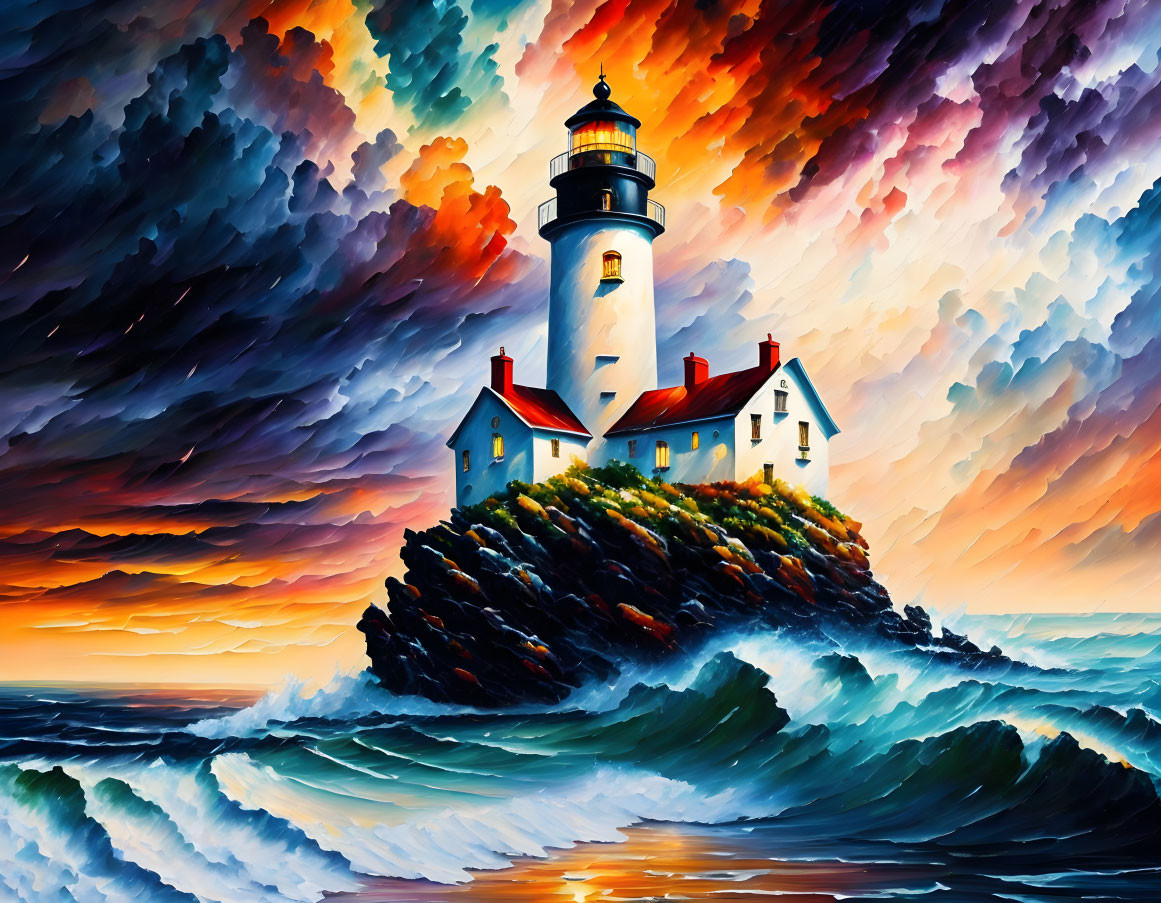 Storm at the Lighthouse 