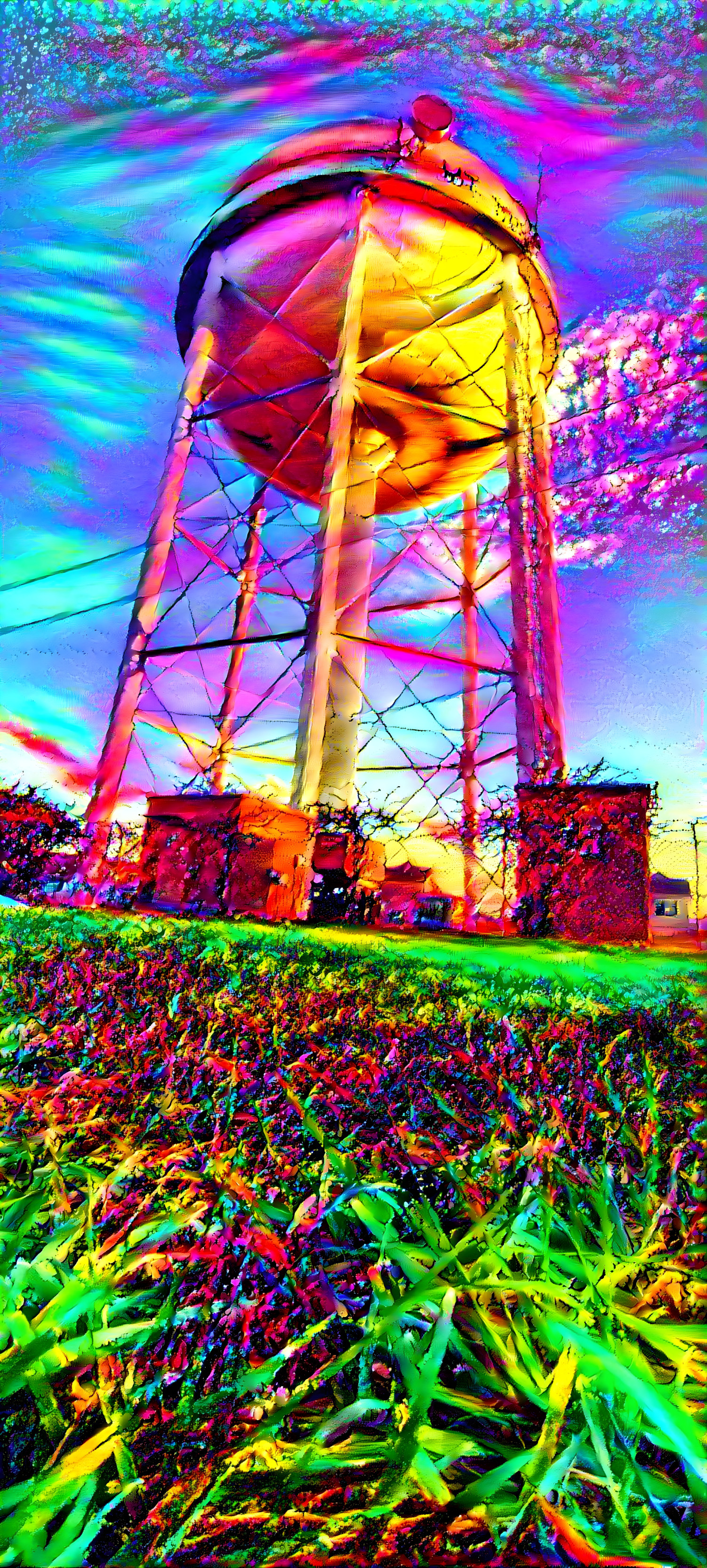 Psychedelic Water Tower