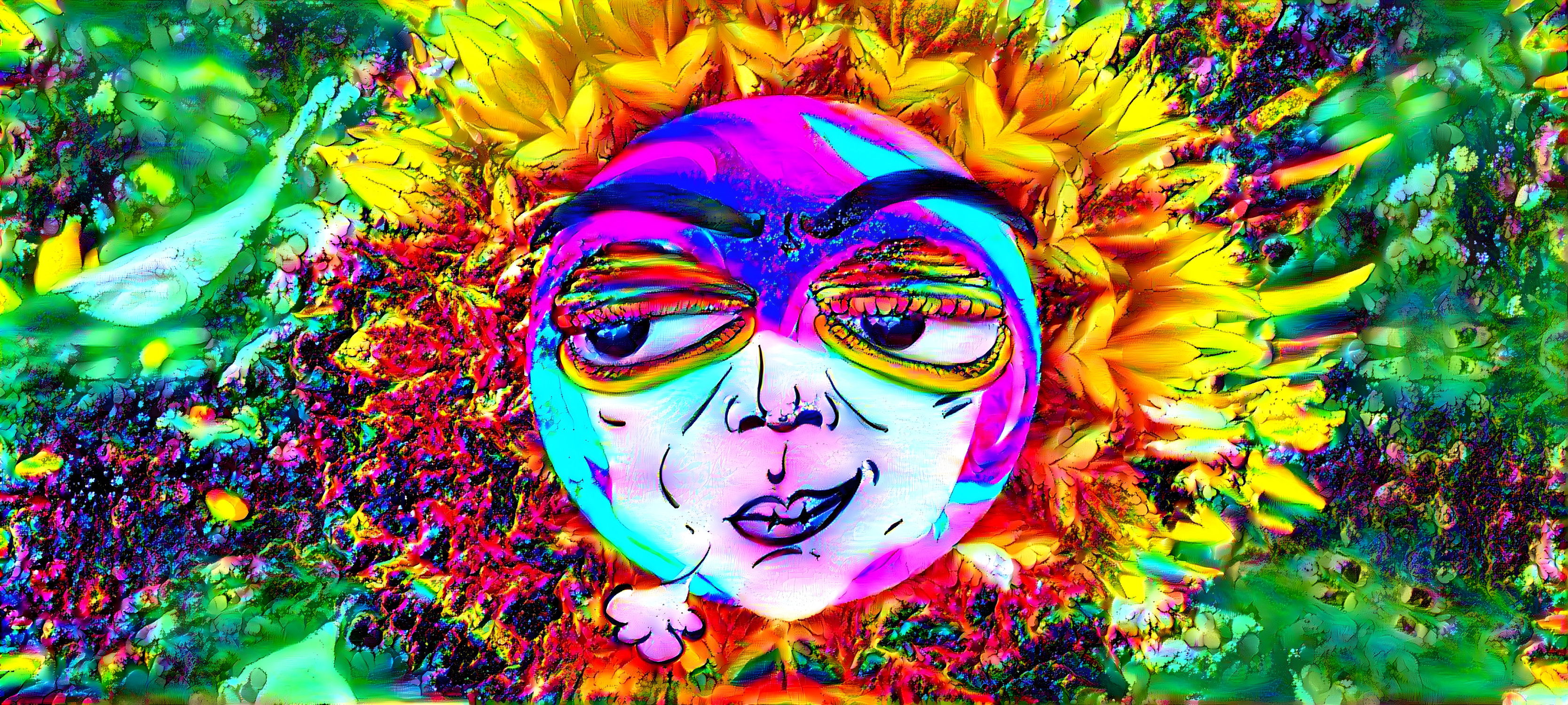 Sunflower face