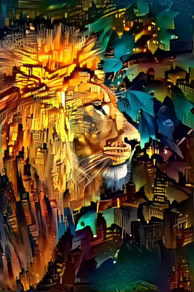 Lion in the city