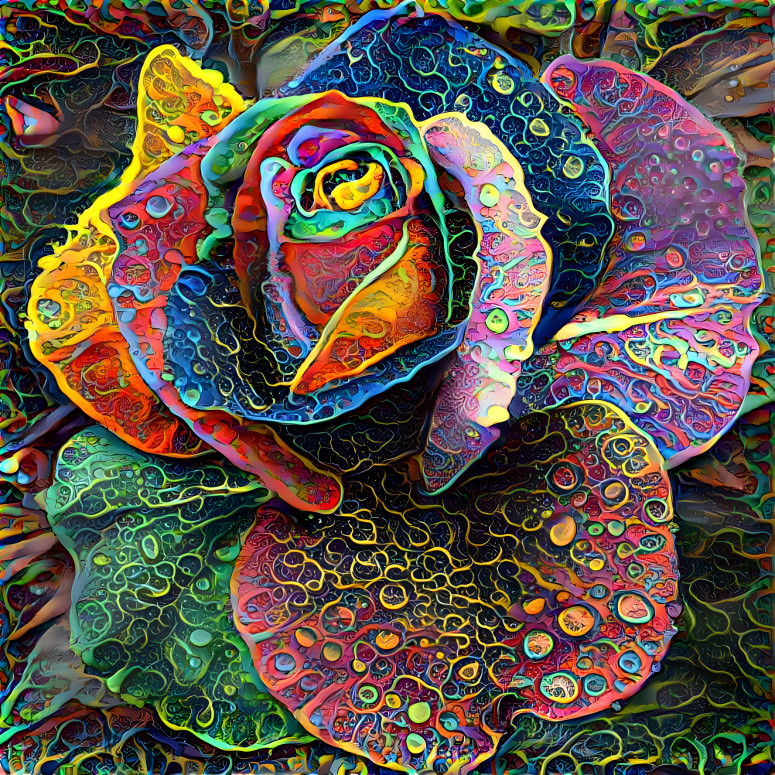 Rose of many colors 
